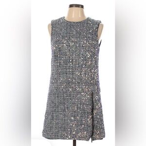 Modern Sequined Bouclé Shift dress by Nicole Miller Collection